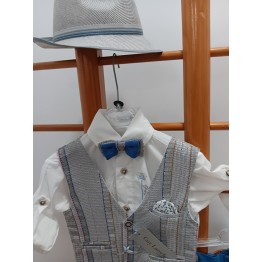 Guy Laroshe Σετ βάπτισης σε Μπλε Ρουά  και Γκρι αποχρώσεις